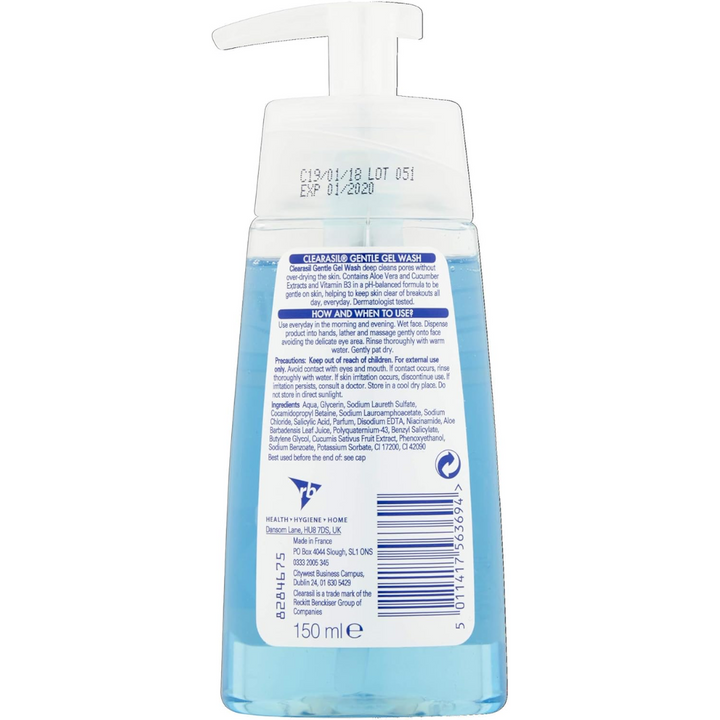 Biactol Clearasil Stay Clear Biactol Daily Gel Wash 150ml (T)