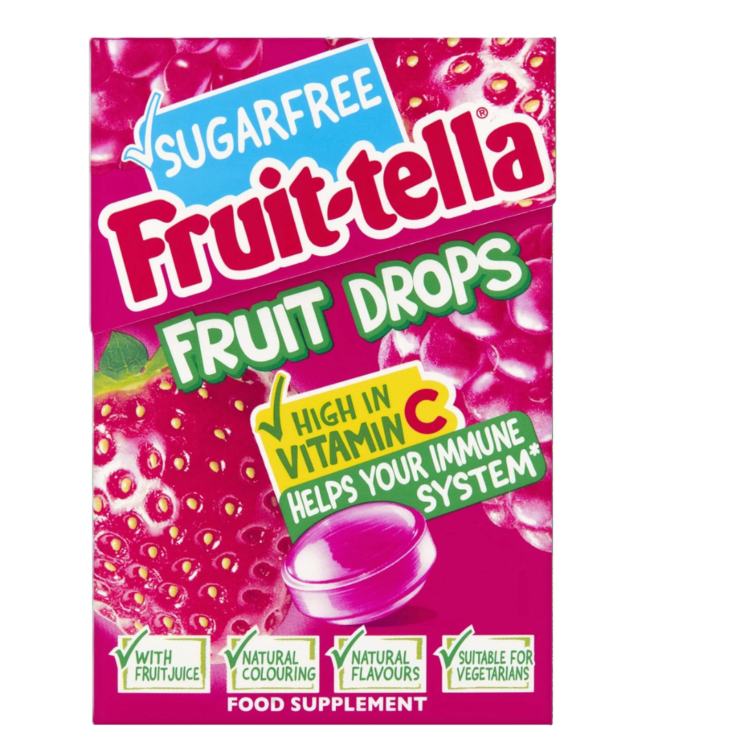 Fruittella Sugarfree Fruit Drop Red Berry 45g (A)