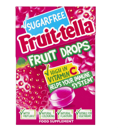 Fruittella Sugarfree Fruit Drop Red Berry 45g (A)