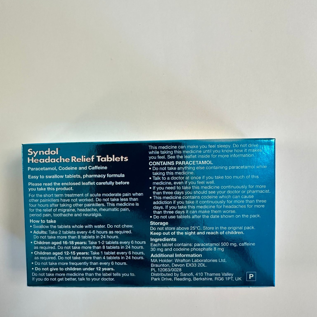 Syndol Headache Relief 30 Tablets (P)