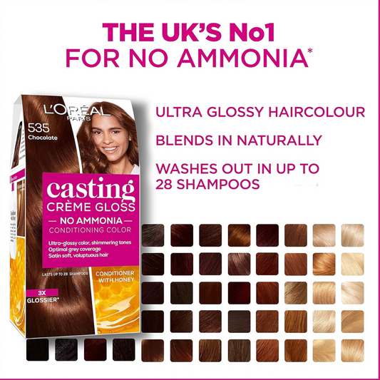 L'Oreal Paris Casting Creme Gloss Semi-permanent Hair Dye Leaving a Radiant Hair Colour316 Plum  (T)
