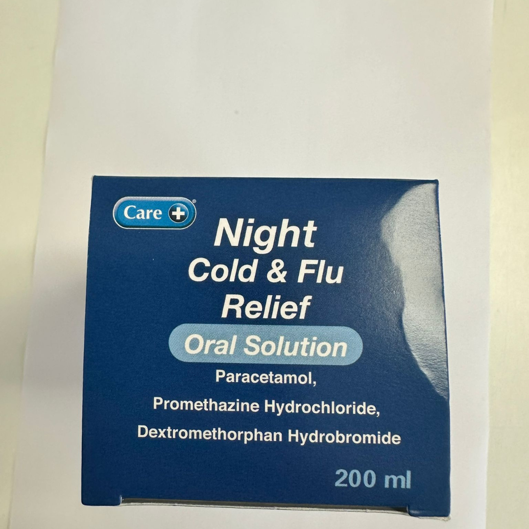 Care Night Cold & Flu Relief Oral Solution 200ml (P)