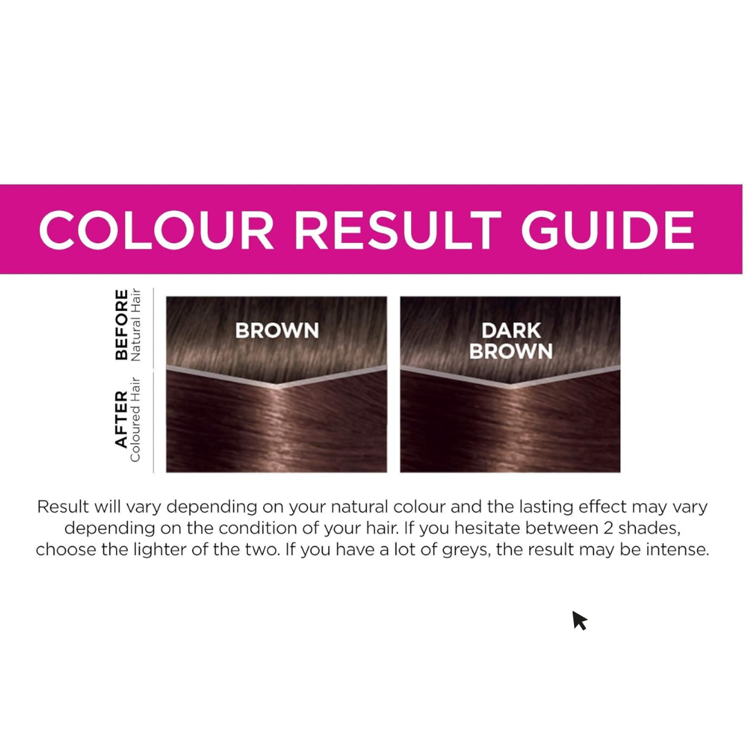 L'Oreal Paris Casting Creme Gloss Semi-Permanent Hair Dye 400 Dark Brown (T)