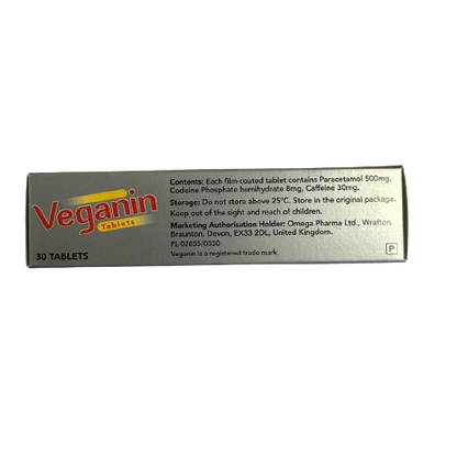 Veganin 30 Tablets (P) (A)