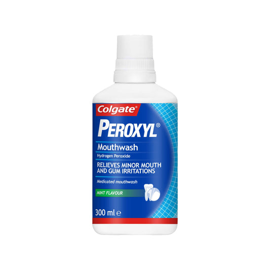 Colgate Peroxyl Mouthwash Mint Flavour 300ml (A)