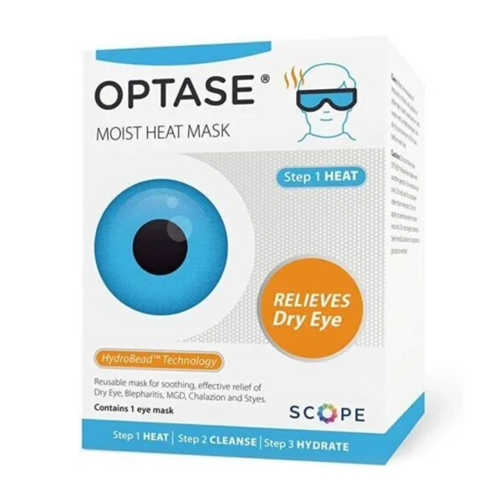 Optase Moist Heat Eye Mask  Dry Eye Relief