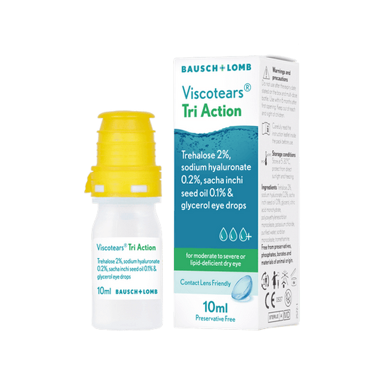 Viscotears Tri Action eye drops 10ml 