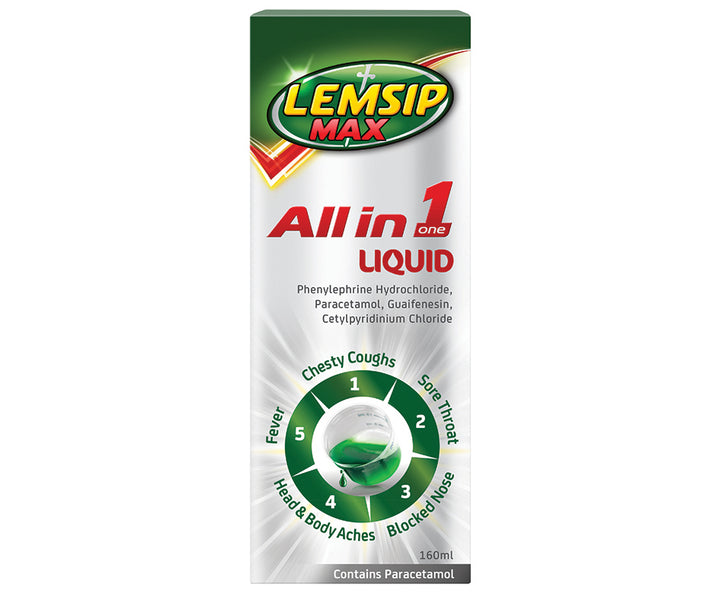 Buy Lemsip Max All in One Liquid -160ML Online In UK