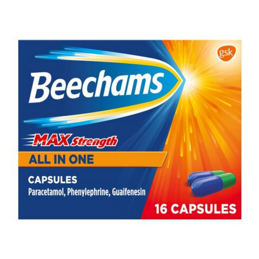 Beechams Max Strength All in One 16 Capsules