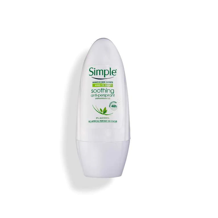 Simple Kind To Skin Soothing Anti-Perspirant Roll On, 50ml