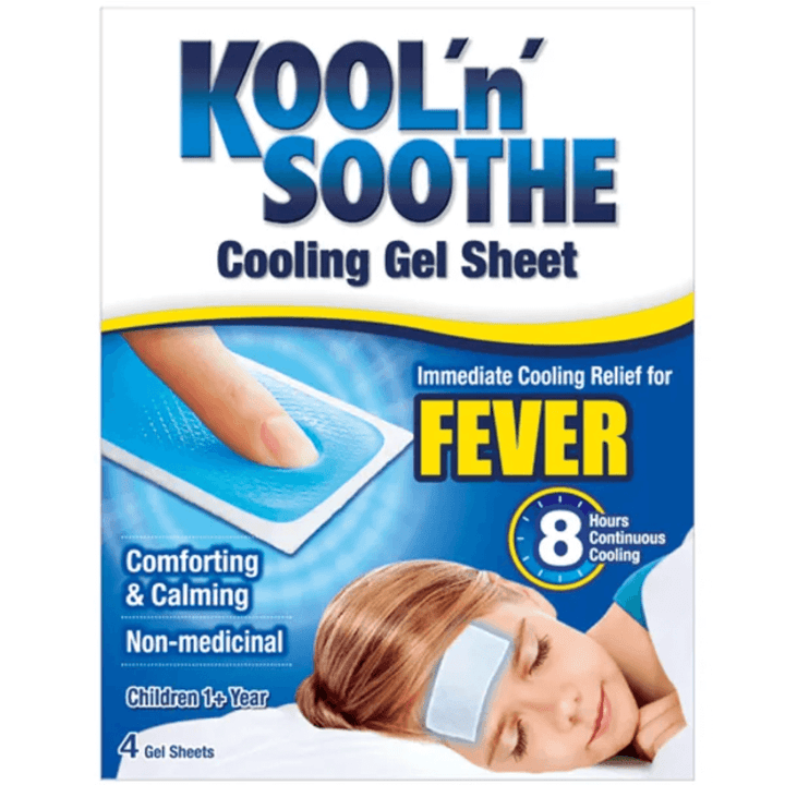 Kool 'n' Soothe Kids Cooling Strip Sachets, Pack of 4 Sheets