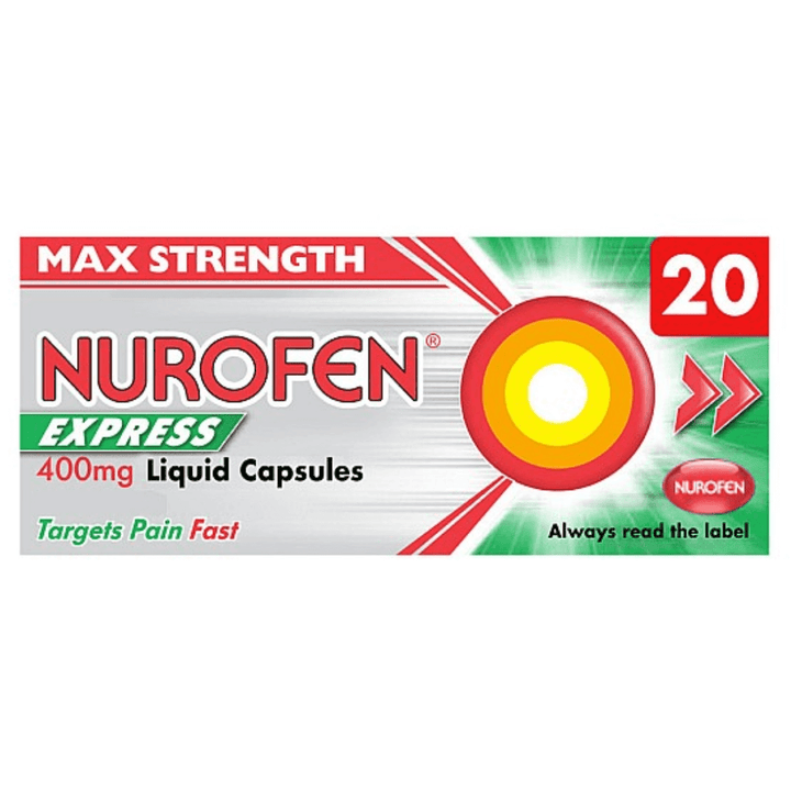 Nurofen Express 400mg Liquid 20 Capsules (P)