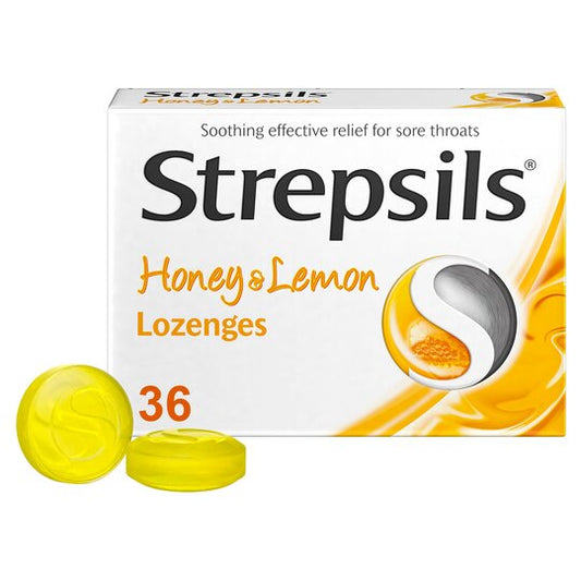 Strepsils Honey & Lemon Lozenges Pack of 36