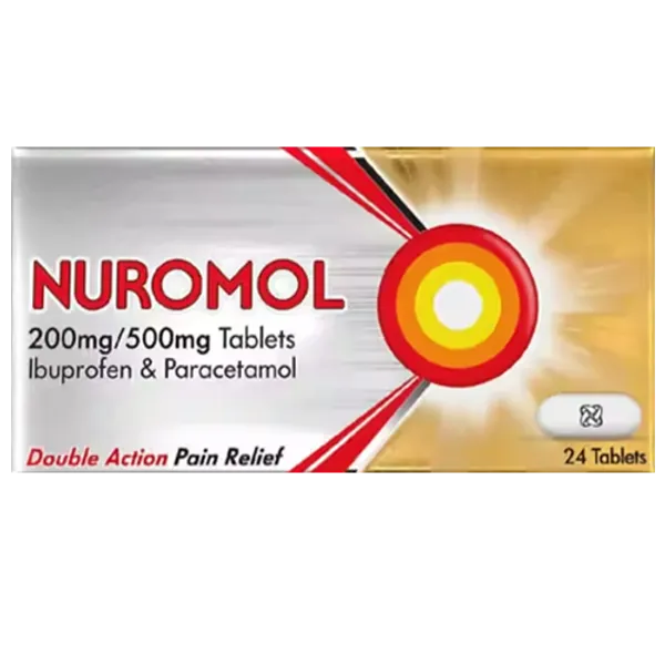 Nuromol 200mg/500mg - 24 Tablets