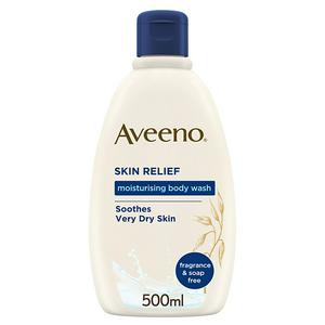 Aveeno, Skin Relief, Body Wash, Soothes Very Dry Skin, 500ml