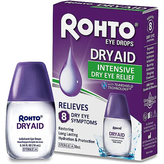 Rohto Dry Aid Lubricating Eye Drops - 10ml