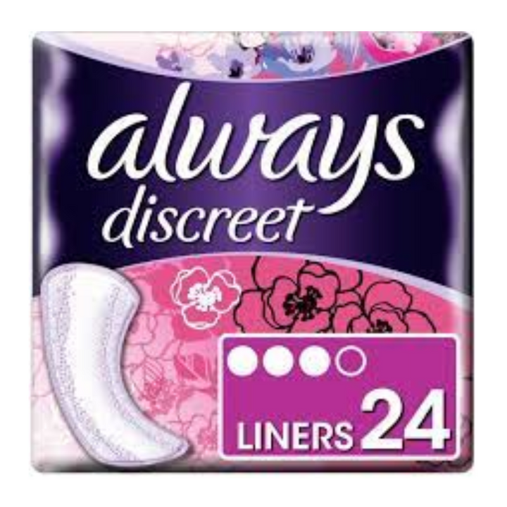 Always Discreet Liners 24 Pack