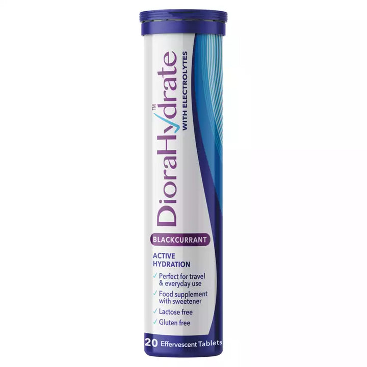 DioraHydrate Blackcurrant 20 Effervescent Tablets