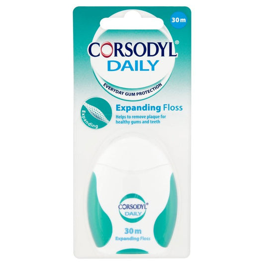 Corsodyl Daily Expanding Floss 30m
