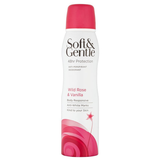 Soft & Gentle Aero Wild Rose & Vanilla Anti-Perspirant Deodorant 150ml