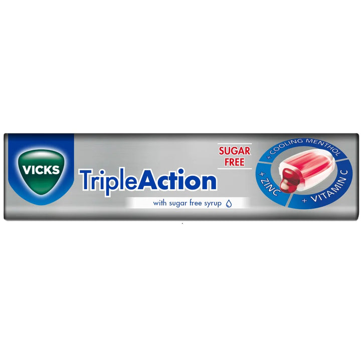 Vicks Triple Action Lozenges Sugar Free 42g