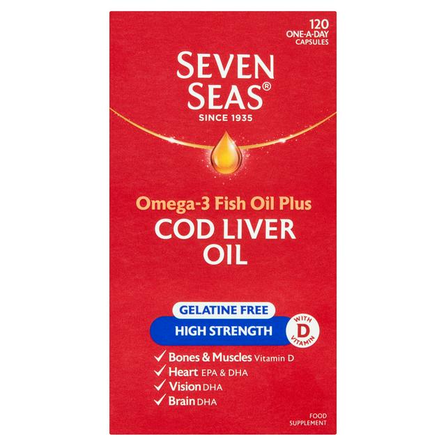 Seven Seas Simply Timeless Gelatine Free High Strength Cod Liver Oil