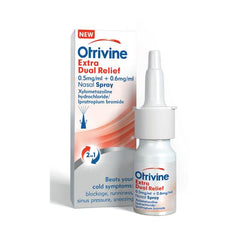 Otrivine Extra Dual Relief 0.5mg/ml + 0.6mg/ml Nasal Spray 10ml (P) (D)