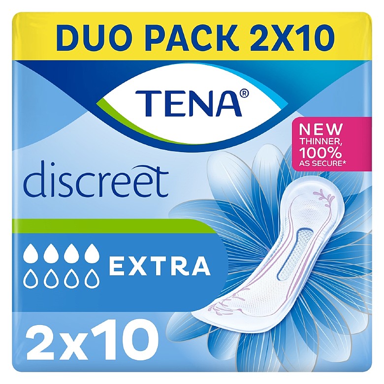 Tena Discreet Extra Duo Pack 20