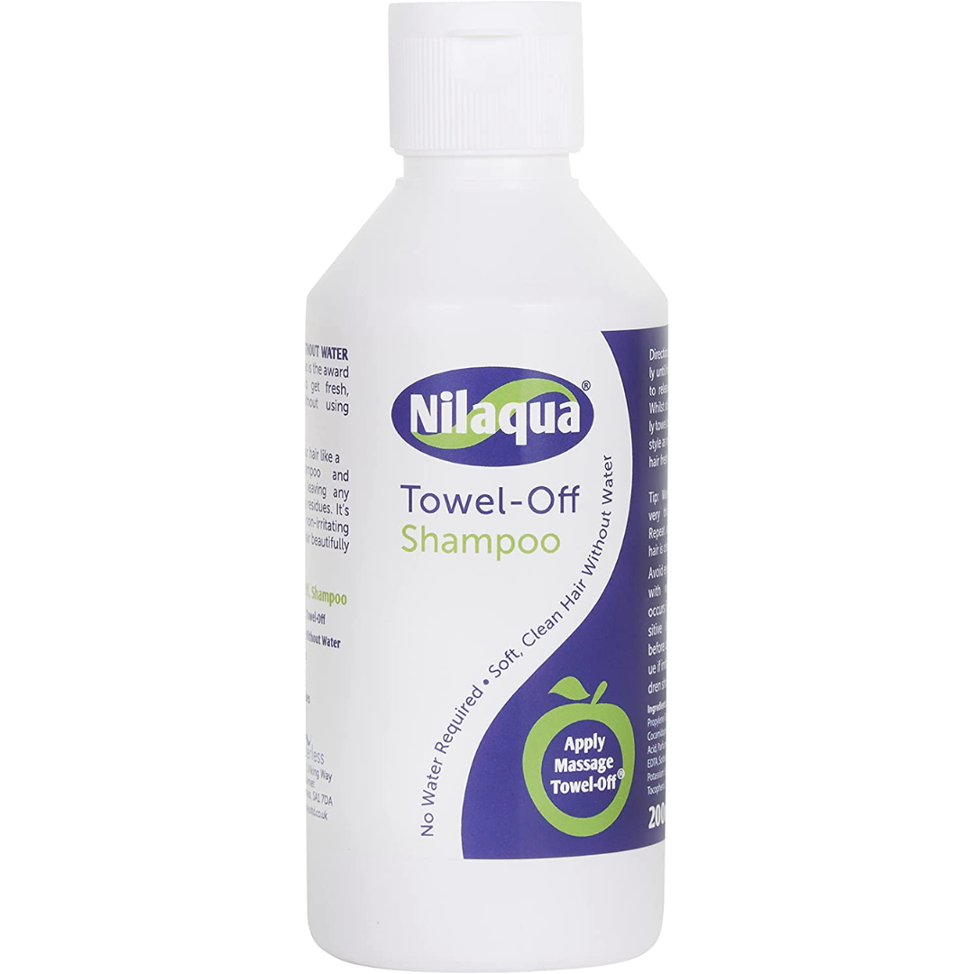 NialaquaTowel Off Dry Shampoo, Waterless No Rinse Shampoo, Travel , Outdoor Portable Shampoo 200 ml