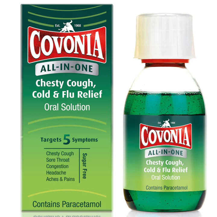 Covonia all in one cough, cold & flu relief 160ml