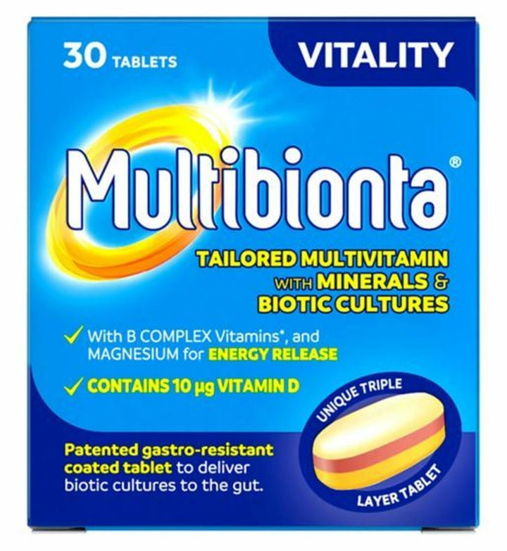 Multibionta Vitality Tailored Multivitamin with Minerals & Biotic Cult