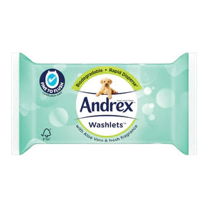 Andrex Washlets Aloe Vera 36s