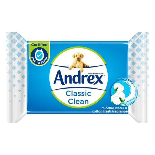 Andrex Classic Clean Washlets, 40 Wipes