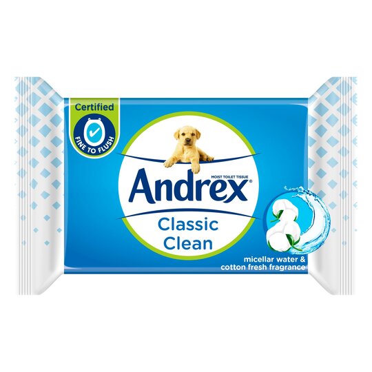 Andrex Classic Clean Washlets, 40 Wipes