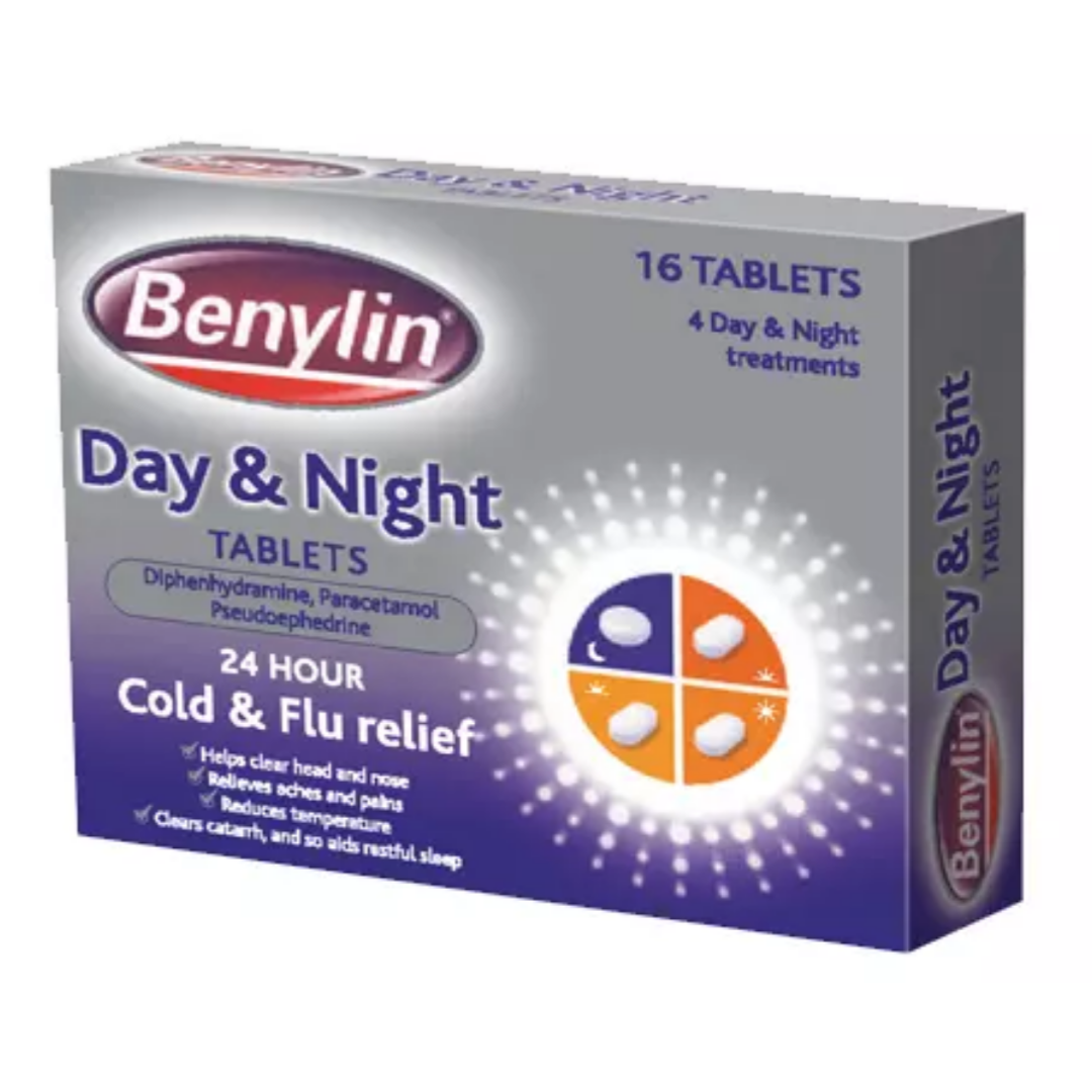 Benylin Day & Night Cold & Flu Relief - 16 Tablets