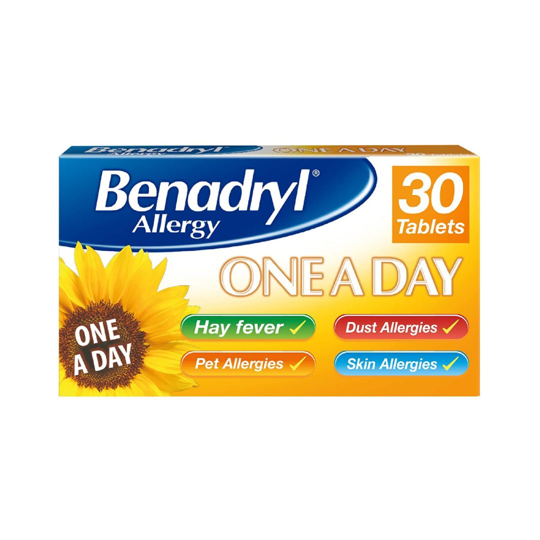 Benadryl Allergy One A Day 10mg Tablets - 30 Tablets