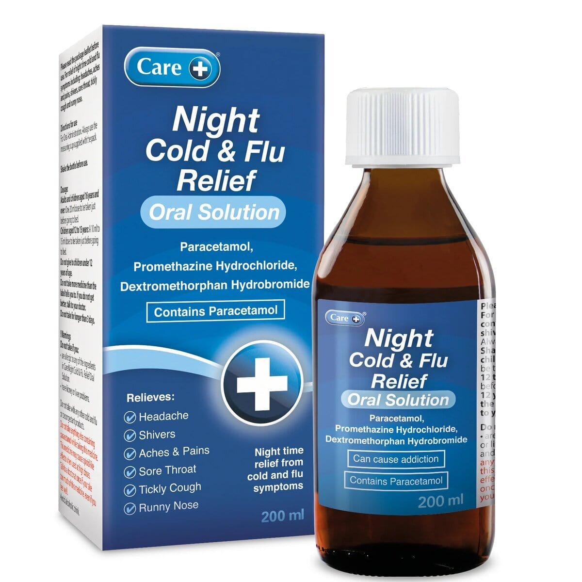 Care Night Cold & Flu Relief Oral Solution 200ml