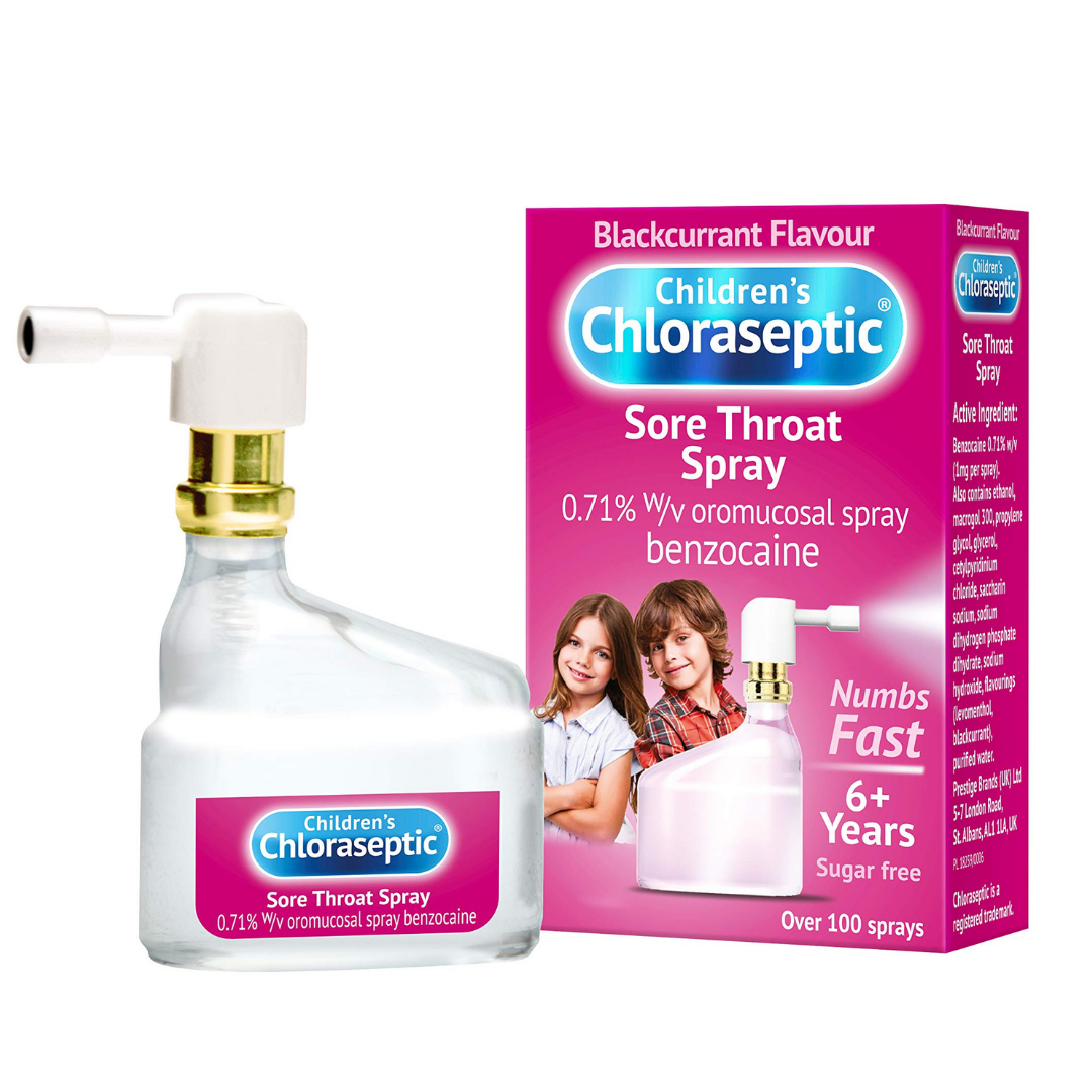 Children's Blackcurrant Flavour Sore Throat Spray 15ml