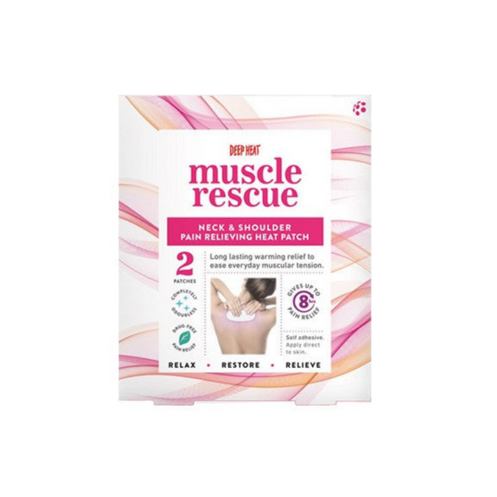 Deep Heat Muscle Rescue Neck & Shoulder Patch - 2 Pack