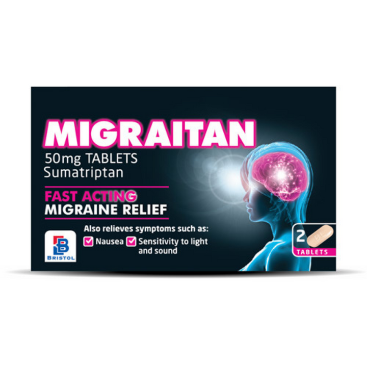 Migraitan 50mg Tablets 2 Pack