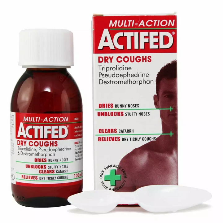 Multi-Action Actifed Dry Coughs 100 ml