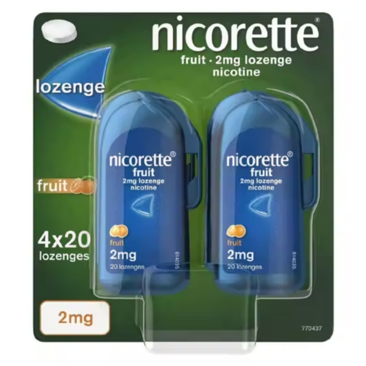 Nicorette Fruit 2mg and 4mg - 80 Lozenge
