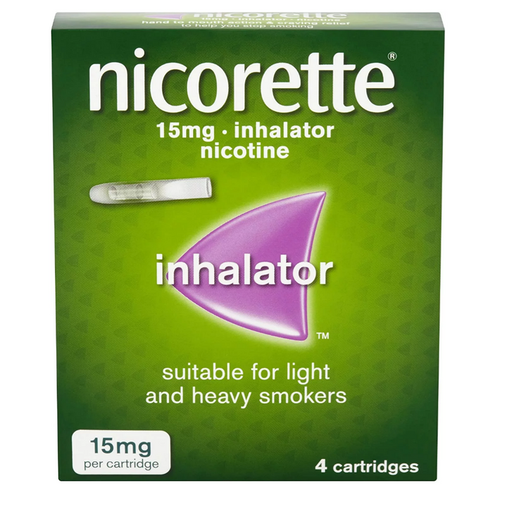 Nicorette 15mg Inhalator 4 Cartridges