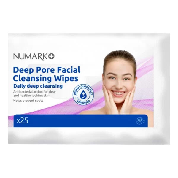Numark Deep Pore Facial Cleansing Wipes 25’s