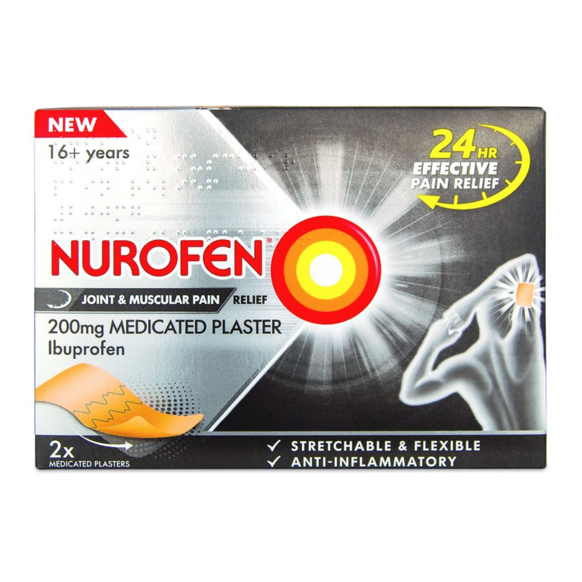 Nurofen Joint & Muscular Pain Relief 200mg Medicated Plaster (2) (P)