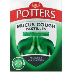 Potters Mucus Cough 20 Pastilles (A)
