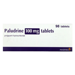 Paludrine 100mg Tablets - 98 Tablets (P)