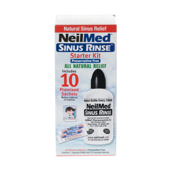 NeilMed adult sinus rinse starter kit 10 sachets