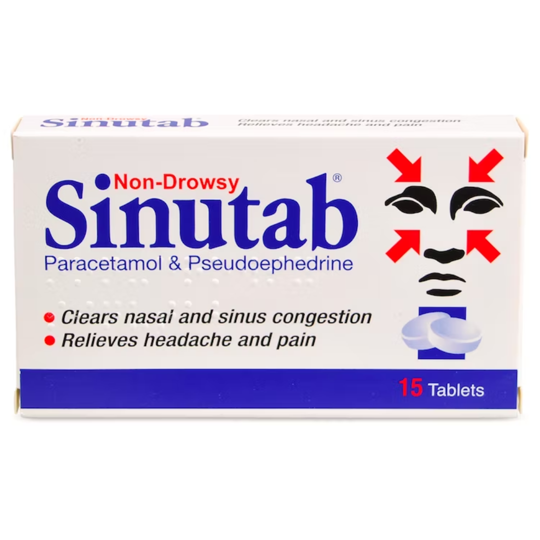 Sinutab Non-Drowsy tablets