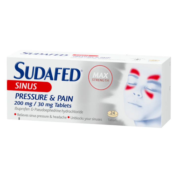Sudafed Sinus Pressure & Pain Tablets 24 Tablets